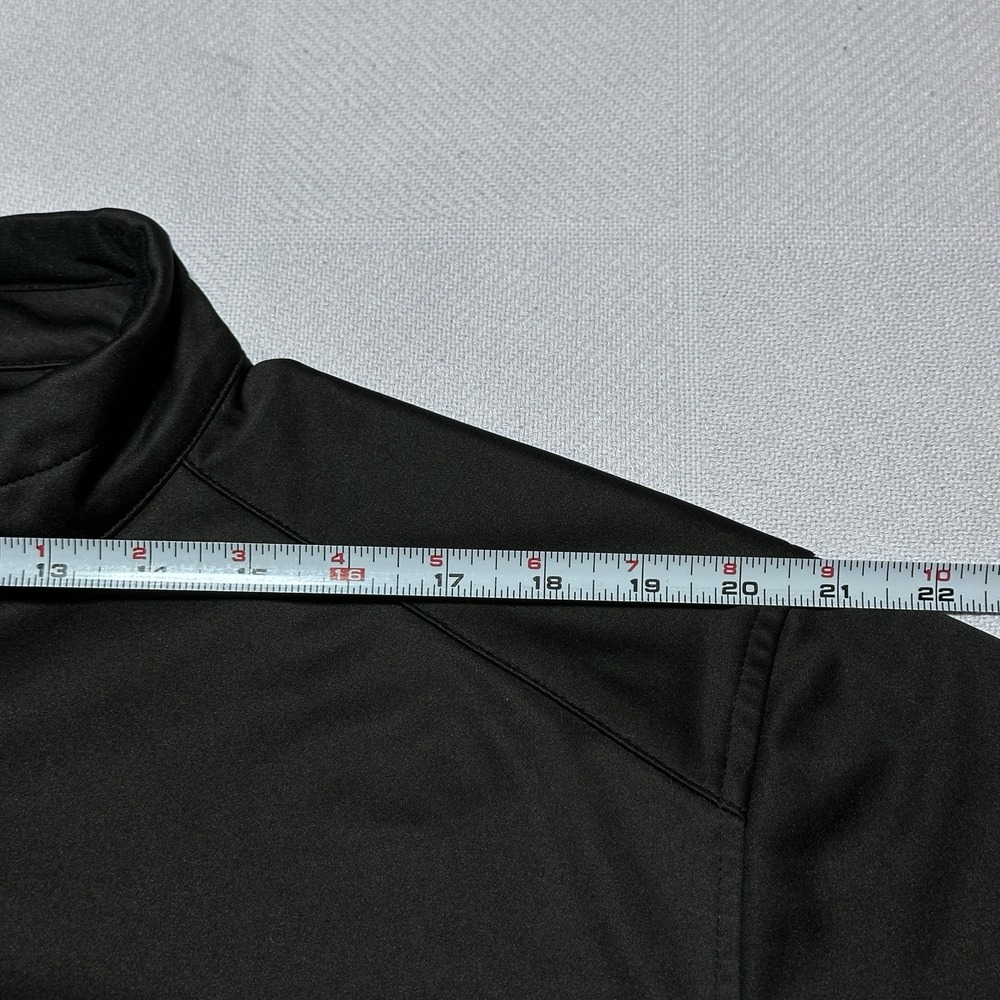 FootJoy FJ Jacket Mens Size Large Black Softshell Performance Pockets Full Zip - Picture 11 of 13